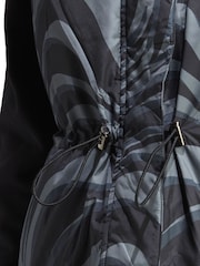 adidas Originals Abstract Animal Print Reversible Black Vest - Image 6 of 8