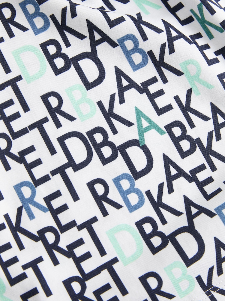 modra/bela - Baker by Ted Baker polo majice s potiskom 100% bombaža - Slika 9 iz 9