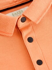 Baker by Ted Baker Ombre 100% Cotton Polo Shirt - Image 10 of 10