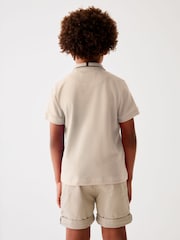 Baker by Ted Baker Nylon Panel Polo Shirt - Image 2 of 9