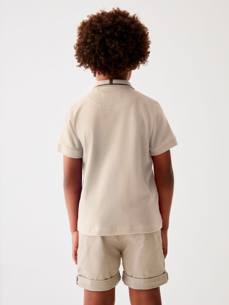 Baker by Ted Baker Nylon Panel Polo Shirt - Image 2 of 9