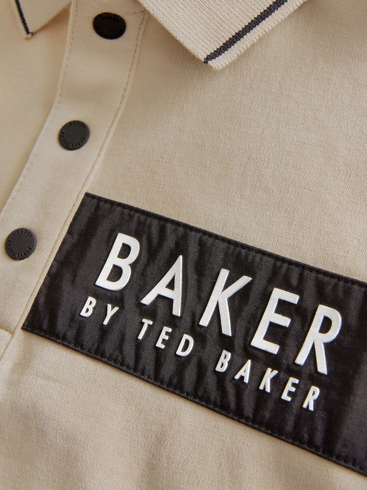 Baker by Ted Baker Nylon Panel Polo Shirt - Image 9 of 9