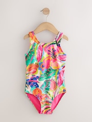 Bright Tropical Scoop Neck Swimsuit (3-16yrs) - Image 1 of 4