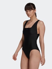 adidas Dark Black Sportswear Adult Iconisea Premium Swimsuit - Image 1 of 7