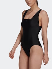 adidas Dark Black Sportswear Adult Iconisea Premium Swimsuit - Image 4 of 7