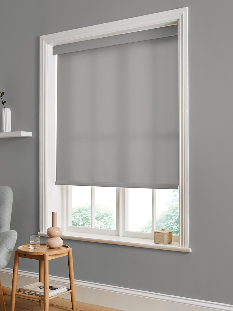 Graham & Brown Grey Indian Made to Measure Roller Blind - Image 2 of 6