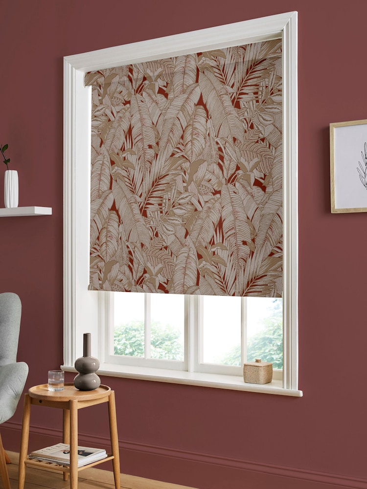 Graham & Brown Alizarin Red Paradys Made to Measure Roller Blind - Image 2 of 6