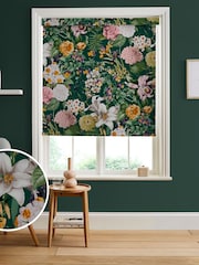 Graham & Brown Emerald Green Glasshouse Made to Measure Roller Blind - Image 1 of 6