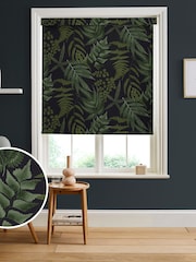 Graham & Brown Fern Black Midsummer Made to Measure Roller Blind - Image 1 of 6