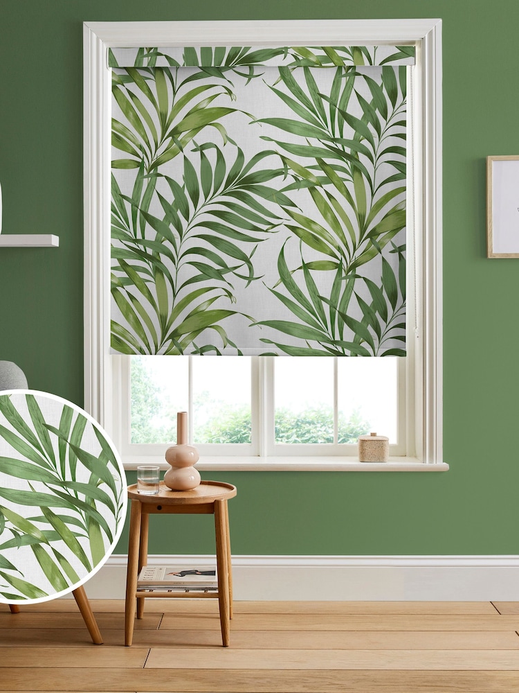 Graham & Brown Lush Green Yasuni Made to Measure Roller Blind - Image 1 of 6
