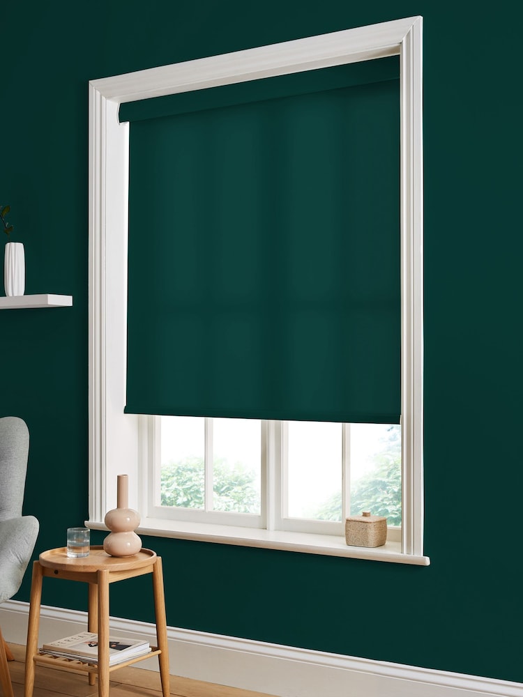 Graham & Brown Dark Green Glasshouse Made to Measure Roller Blind - Image 2 of 6
