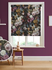 Graham & Brown Black Allure Made to Measure Roller Blind - Image 1 of 6