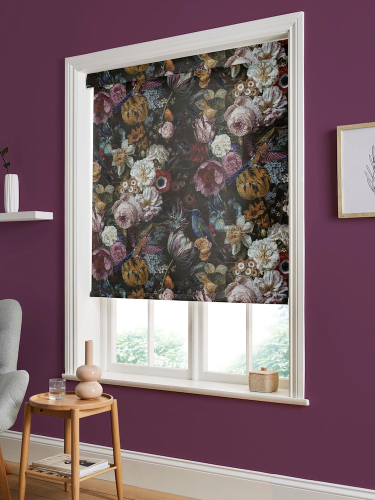 Graham & Brown Black Allure Made to Measure Roller Blind - Image 2 of 6