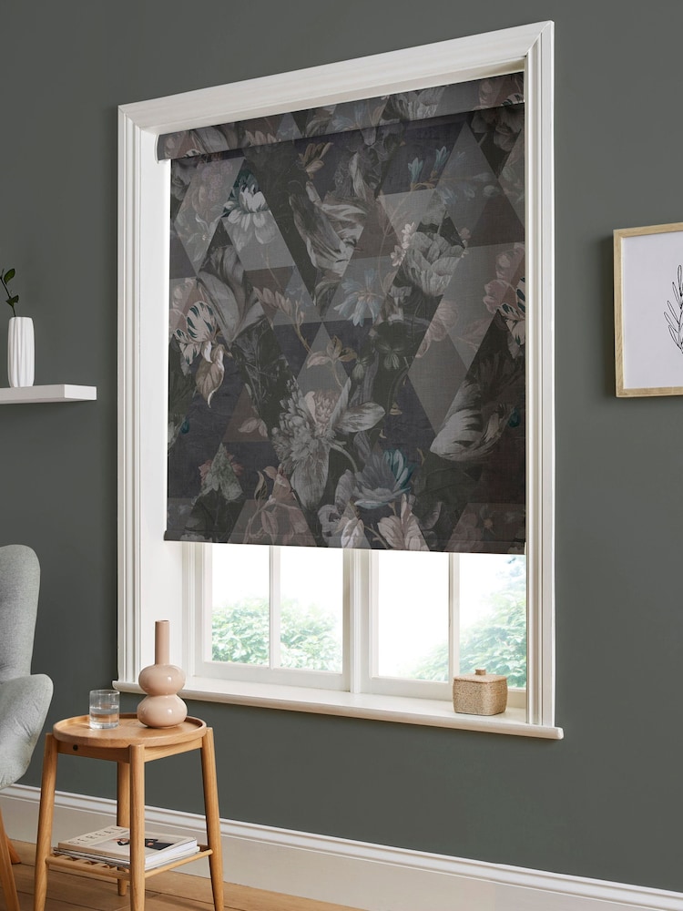 Graham & Brown Moonstone Grey Timepiece Made to Measure Roller Blind - Image 2 of 6