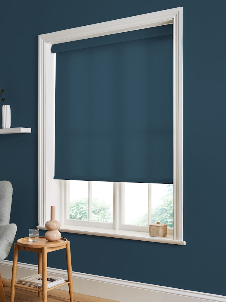 Graham & Brown Blue Contrast Made to Measure Roller Blind - Image 2 of 6