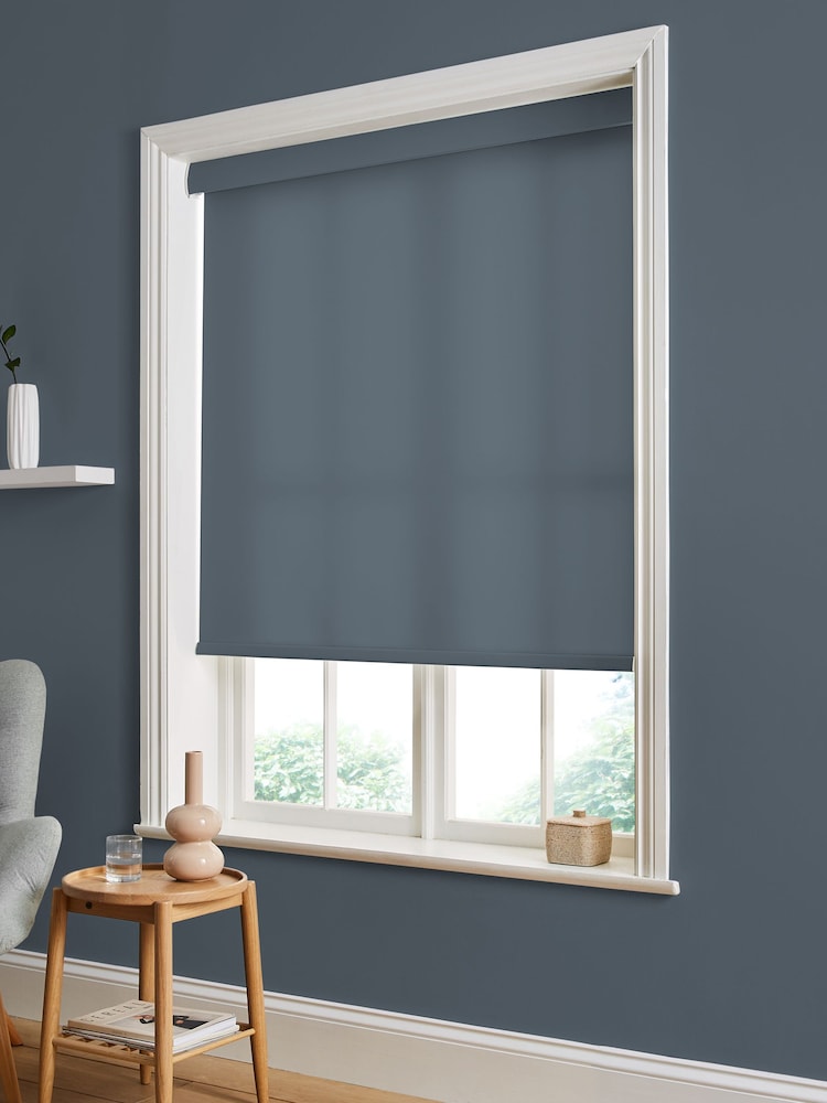 Graham & Brown Blue Benjamin Made to Measure Roller Blind - Image 2 of 6