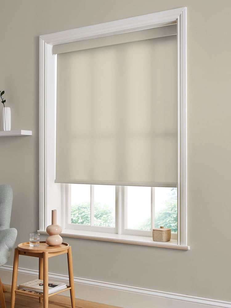 Graham & Brown Cream Beige Cambridge Made to Measure Roller Blind - Image 2 of 6