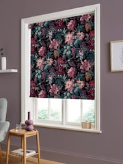 Graham & Brown Nightshade Purple Florenzia Made to Measure Roller Blind - Image 2 of 6