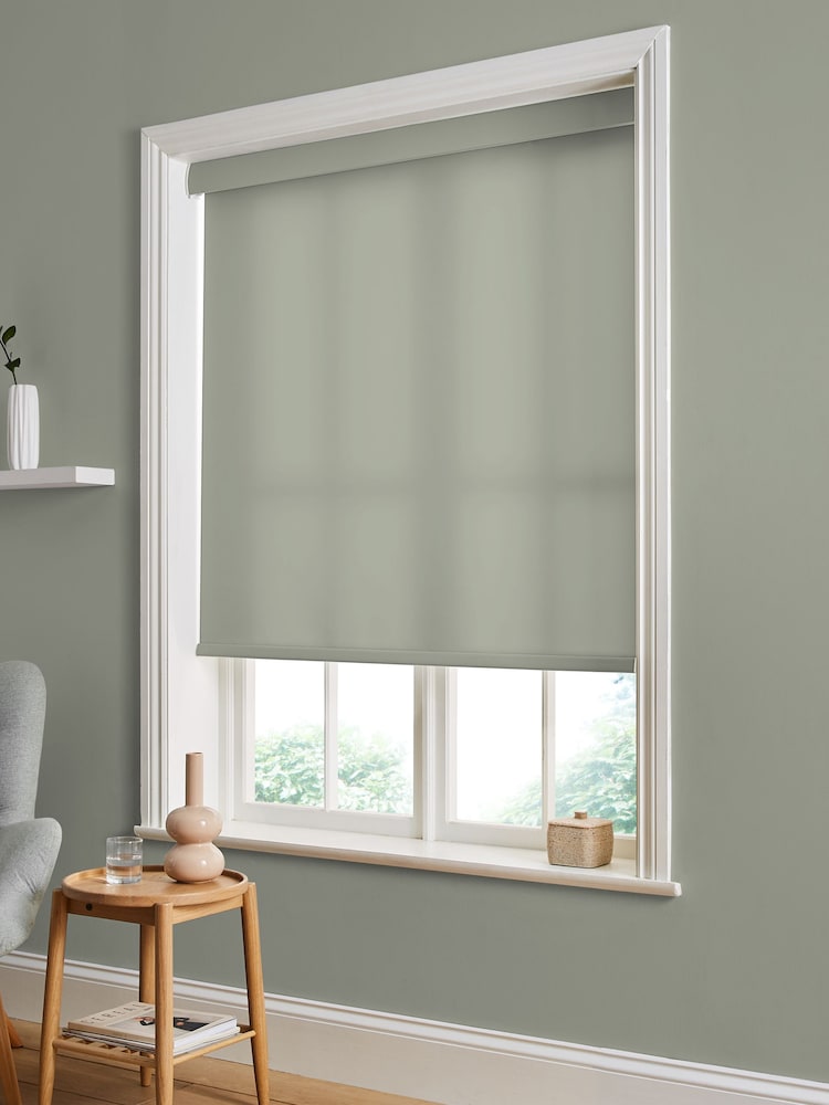 Graham & Brown Whirl Green Whirl Made to Measure Roller Blind - Image 2 of 6