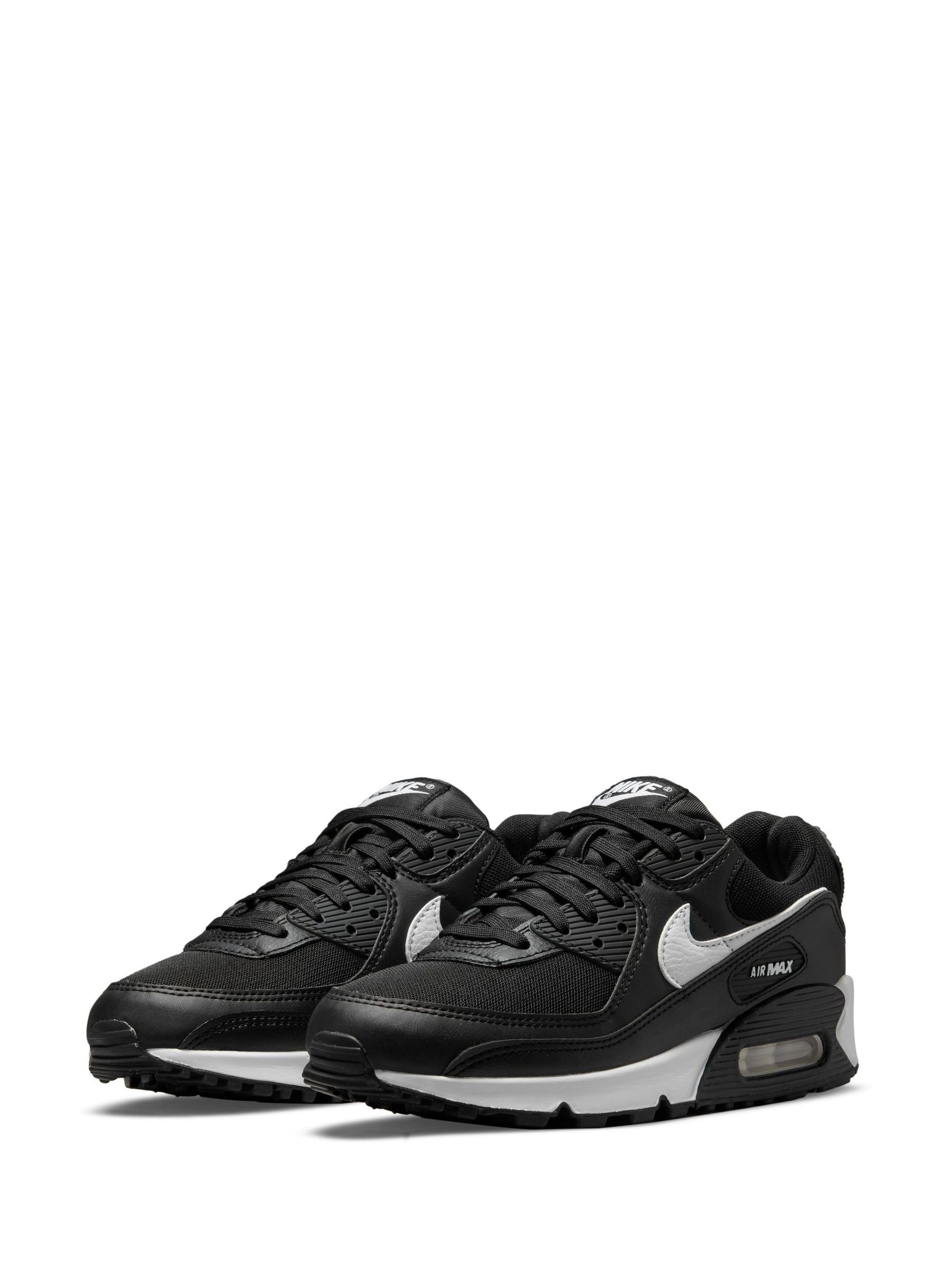Nike Black White Air Max 90 Trainers