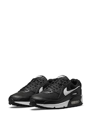 Nike Black/White Air Max 90 Trainers - Image 4 of 8