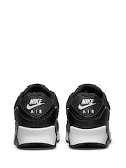 Nike Black/White Air Max 90 Trainers - Image 5 of 8