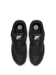 Nike Black/White Air Max 90 Trainers - Image 6 of 8