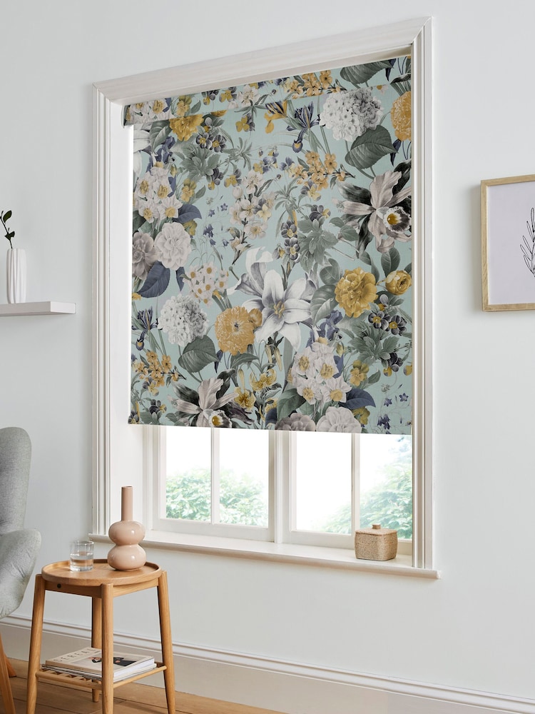 Graham & Brown Morning Blue Glasshouse Made to Measure Roller Blind - Image 2 of 6