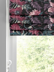 Graham & Brown Nightshade Purple Florenzia Made to Measure Roman 100% Cotton Blind - Image 2 of 6