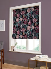 Graham & Brown Nightshade Purple Florenzia Made to Measure Roman 100% Cotton Blind - Image 5 of 6