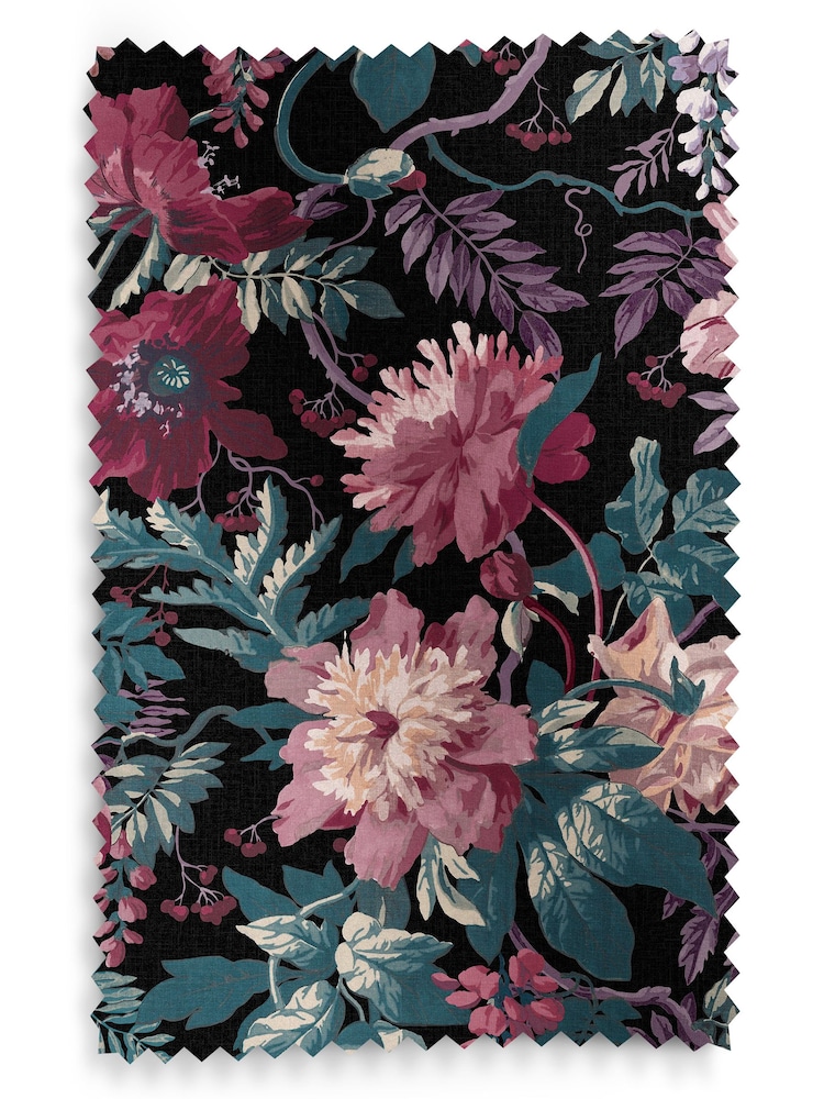 Graham & Brown Nightshade Purple Florenzia Made to Measure Roman 100% Cotton Blind - Image 6 of 6