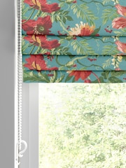 Graham & Brown Botanico Blue Florenzia Made to Measure Roman 100% Cotton Blind - Image 2 of 6