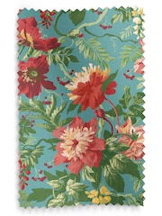 Graham & Brown Botanico Blue Florenzia Made to Measure Roman 100% Cotton Blind - Image 6 of 6