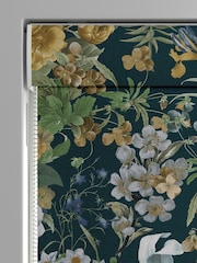 Graham & Brown Blue Glasshouse Flora Made to Measure Roman 100% Cotton Blind - Image 3 of 6