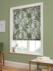 Graham & Brown Lush White Midsummer Fern Made to Measure Roman 100% Cotton Blind - Image 5 of 6