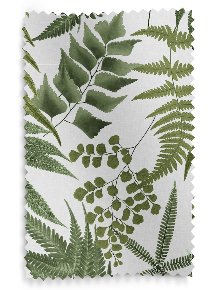 Graham & Brown Lush White Midsummer Fern Made to Measure Roman 100% Cotton Blind - Image 6 of 6