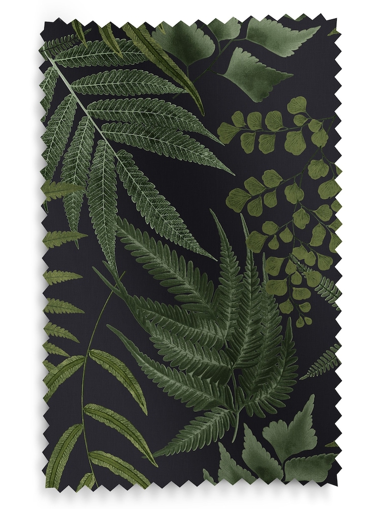 Graham & Brown Black Midsummer Fern Made to Measure Roman 100% Cotton Blind - Image 6 of 6
