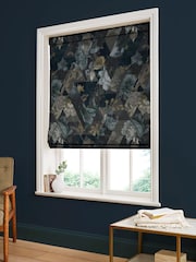 Graham & Brown Blue Timepiece Made to Measure Roman 100% Cotton Blind - Image 5 of 6