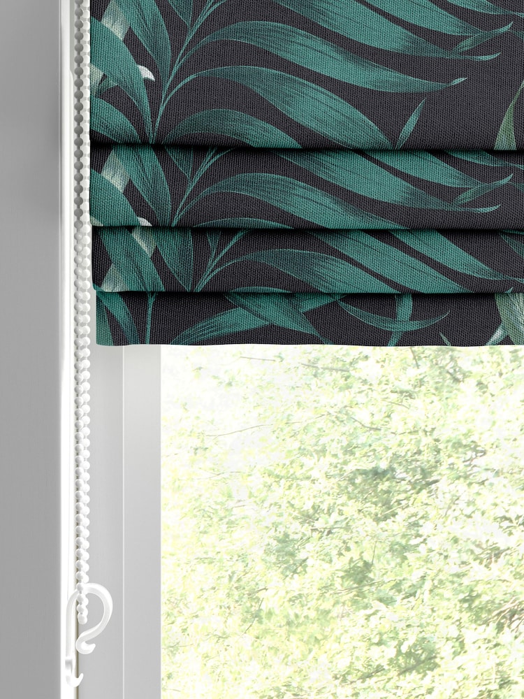 Graham & Brown Midnight Navy Yasuni Made to Measure Roman 100% Cotton Blind - Image 2 of 6