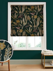 Graham & Brown Green Glasshouse Made to Measure Roman 100% Cotton Blind - Image 1 of 6