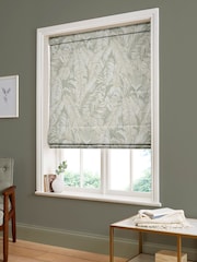 Graham & Brown Sage Green Paradys Made to Measure Roman 100% Cotton Blind - Image 5 of 6