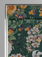 Graham & Brown Emerald Green Glasshouse Flora Made to Measure Roman 100% Cotton Blind - Image 3 of 6