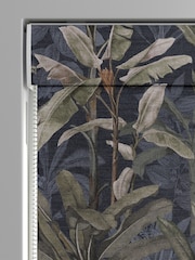 Graham & Brown Midnight Blue Borneo Made to Measure Roman 100% Cotton Blind - Image 3 of 6
