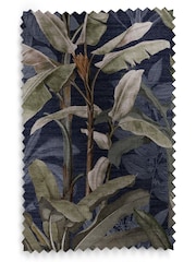 Graham & Brown Midnight Blue Borneo Made to Measure Roman 100% Cotton Blind - Image 6 of 6