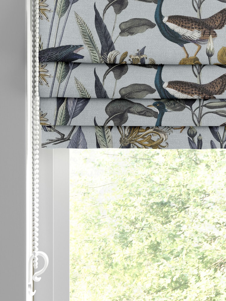 Graham & Brown Soft Grey Glasshouse Made to Measure Roman 100% Cotton Blind - Image 2 of 6
