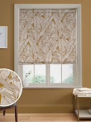 Graham & Brown Turmeric Yellow Paradys Made to Measure Roman 100% Cotton Blind - Image 1 of 6