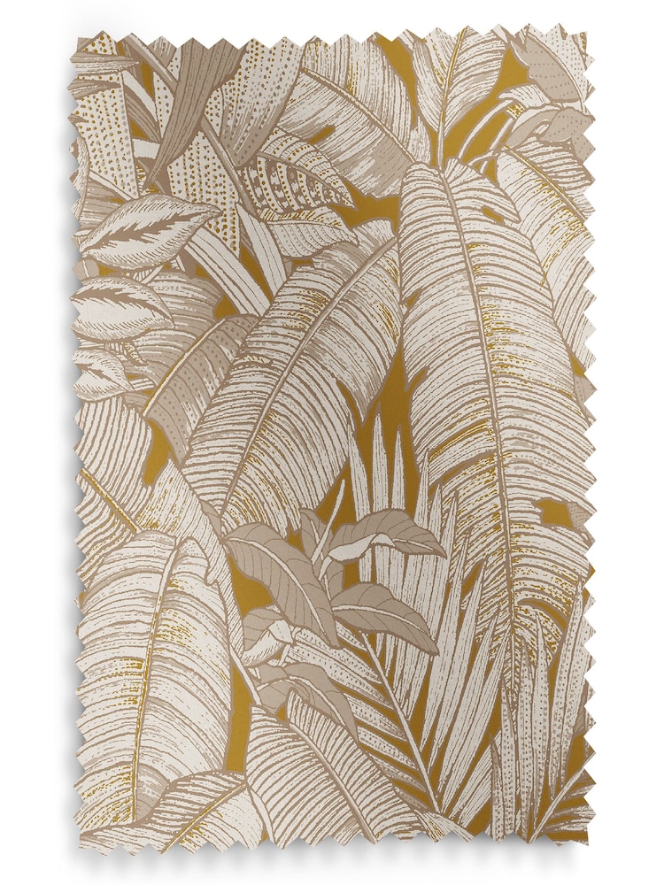 Graham & Brown Turmeric Yellow Paradys Made to Measure Roman 100% Cotton Blind - Image 6 of 6