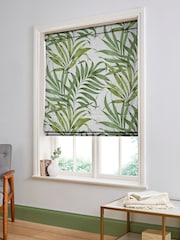 Graham & Brown White Yasuni Made to Measure Roman 100% Cotton Blind - Image 5 of 6