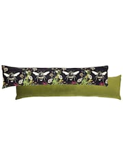 Wylder Black Midnight Garden Bee Printed Velvet Draught Excluder - Image 2 of 2