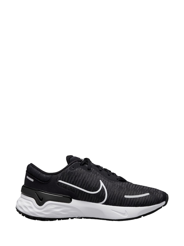 Nike Black Renew Run 4 Trainers - Image 1 of 5